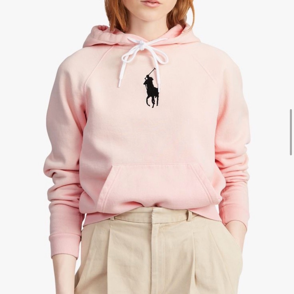 Ralph Lauren Light Pink Hoodie for women